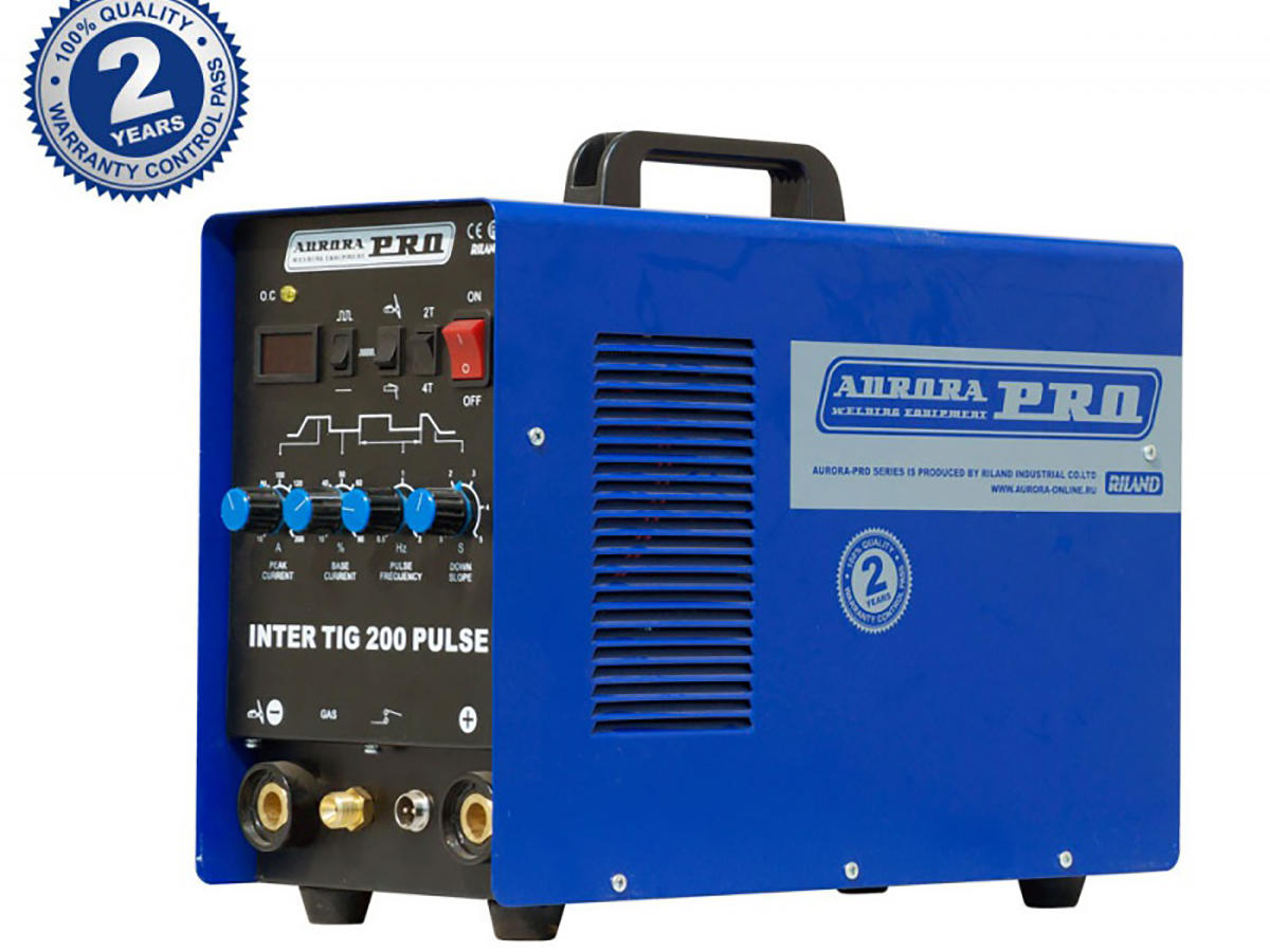 Аппарат аргонодуговой сварки AuroraPRO INTER TIG 200 PULSE (TIG+MMA) MOSFET
