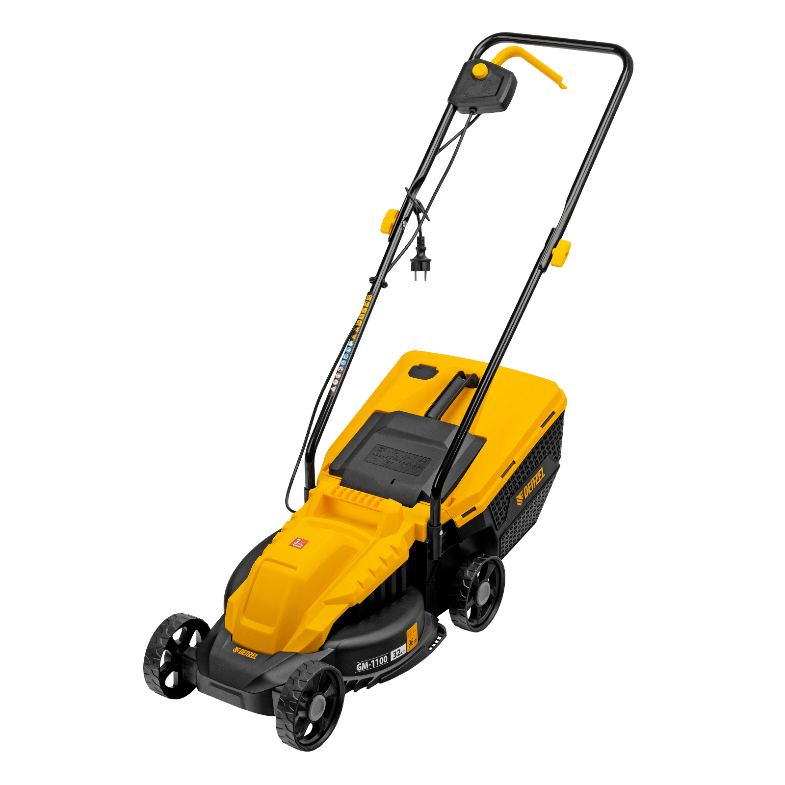 Газонокосилка электрическая GM-1100, 1100 Вт, ширина 32 см